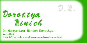dorottya minich business card